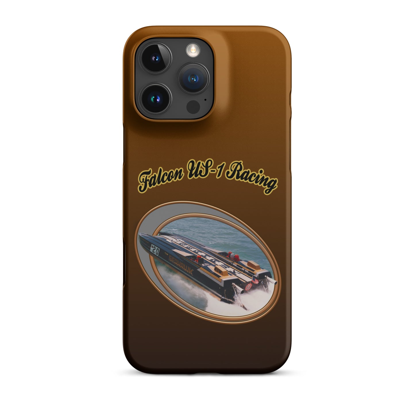Snap case for iPhone®-  Race Boat with Falcon US-1 Racing