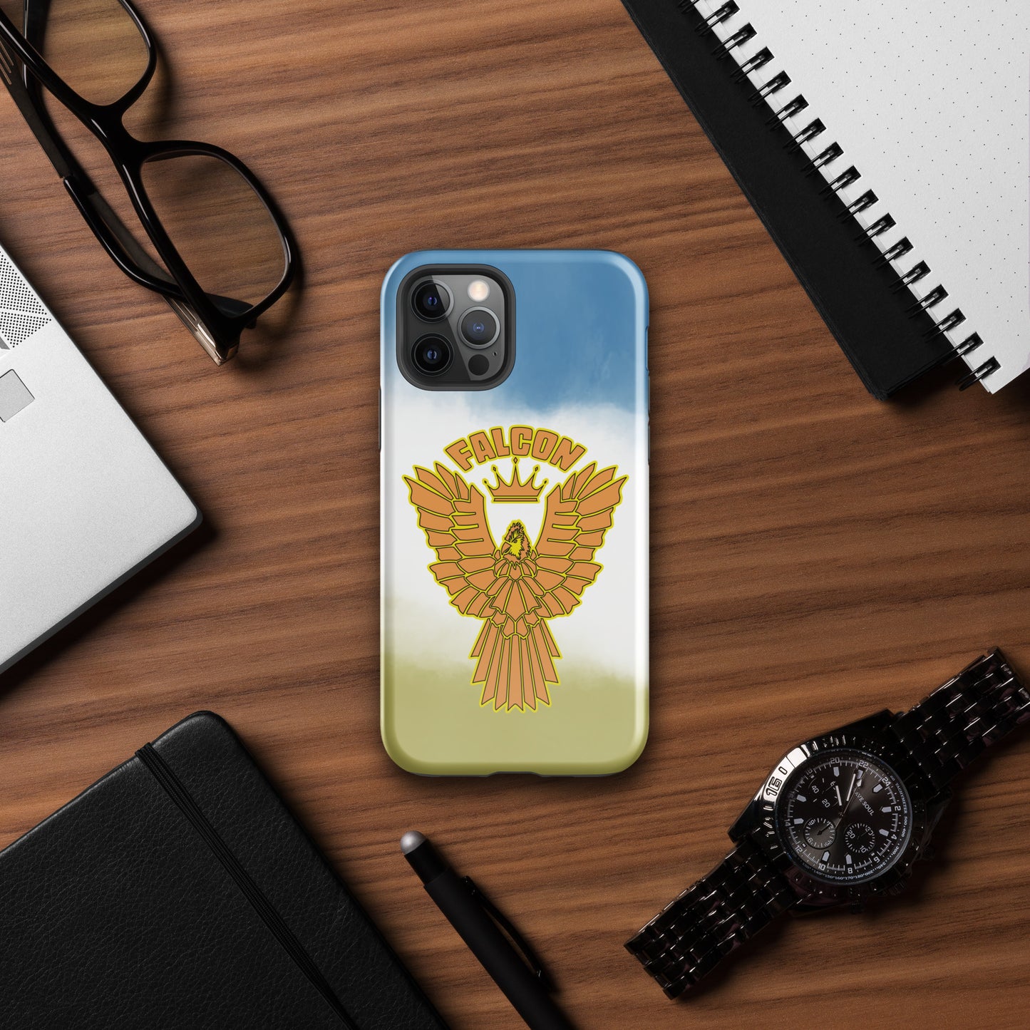 Tough Case for iPhone® - Falcon Blue and Gold