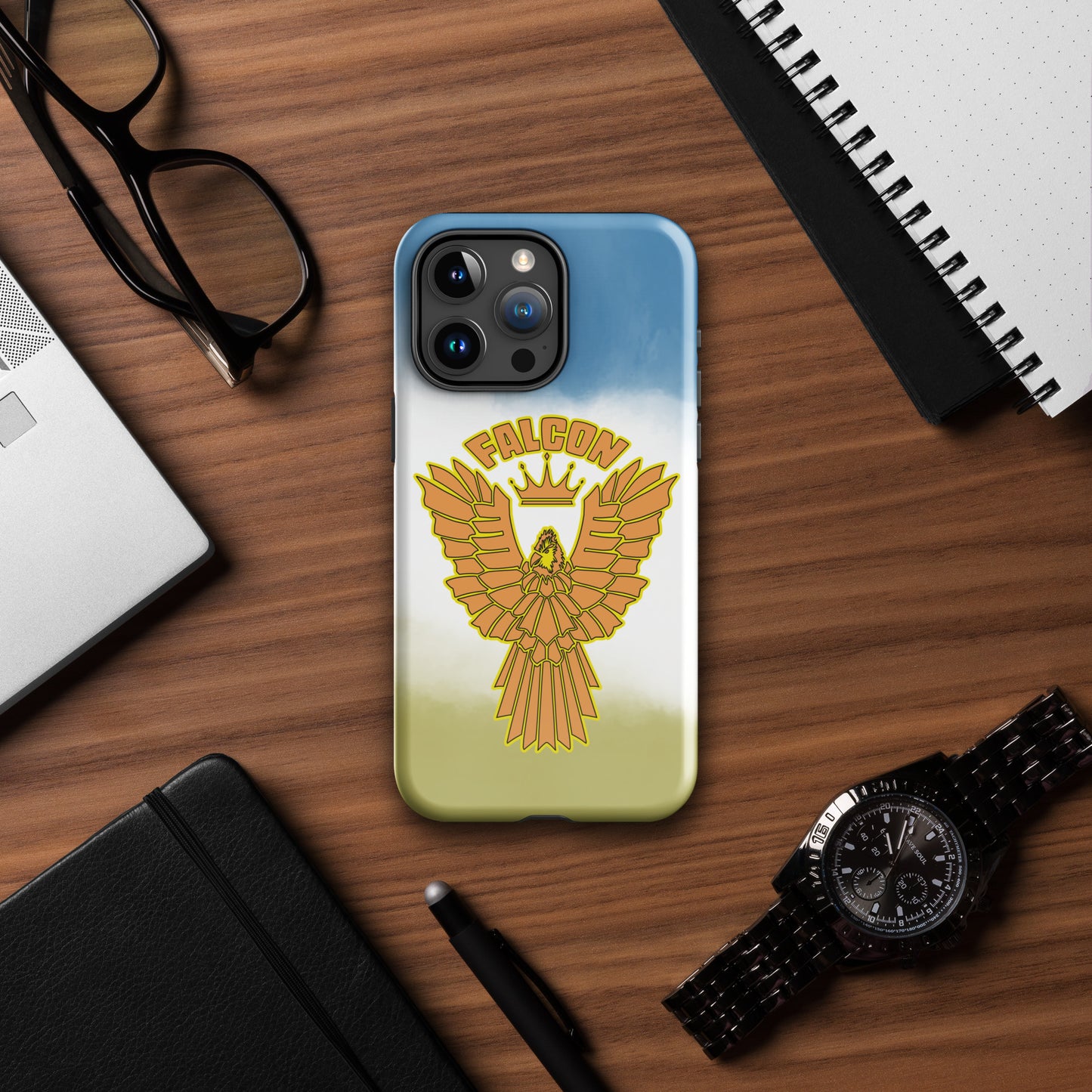 Tough Case for iPhone® - Falcon Blue and Gold