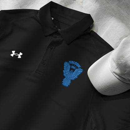 Under Armour® men's polo embroidered Falcon Blue Logo