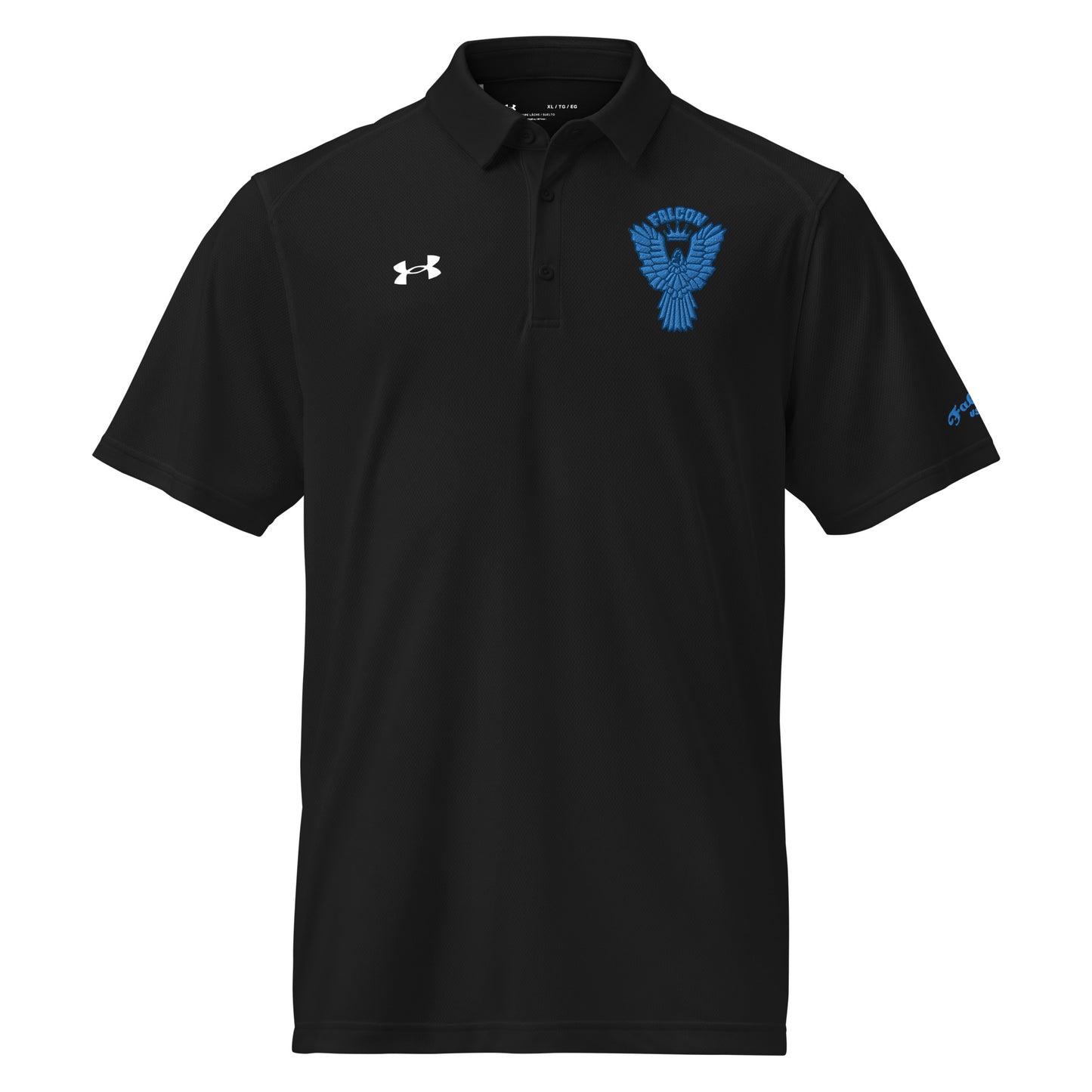 Under Armour® men's polo embroidered Falcon Blue Logo