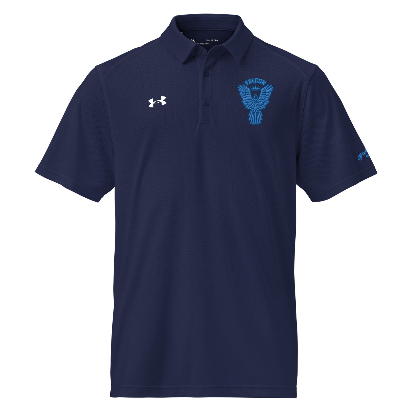 Under Armour® men's polo embroidered Falcon Blue Logo