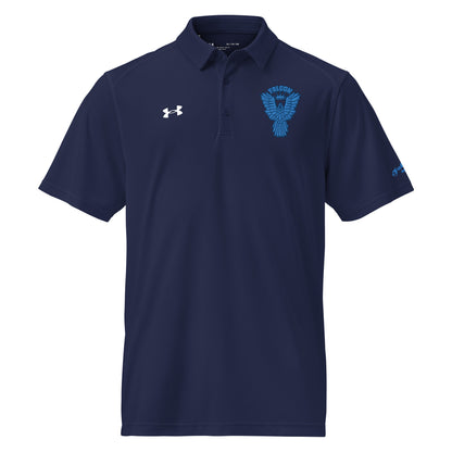 Under Armour® men's polo embroidered Falcon Blue Logo