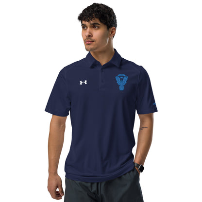 Under Armour® men's polo embroidered Falcon Blue Logo