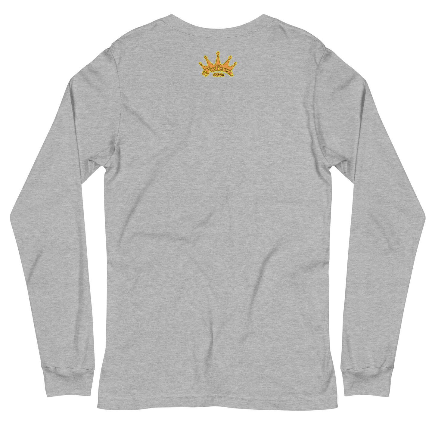 Classic Long Sleeve Tee - Falcon Retro Key Lime Green Sunburst Logo