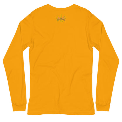 Classic Long Sleeve Tee - Falcon Retro Key Lime Green Sunburst Logo