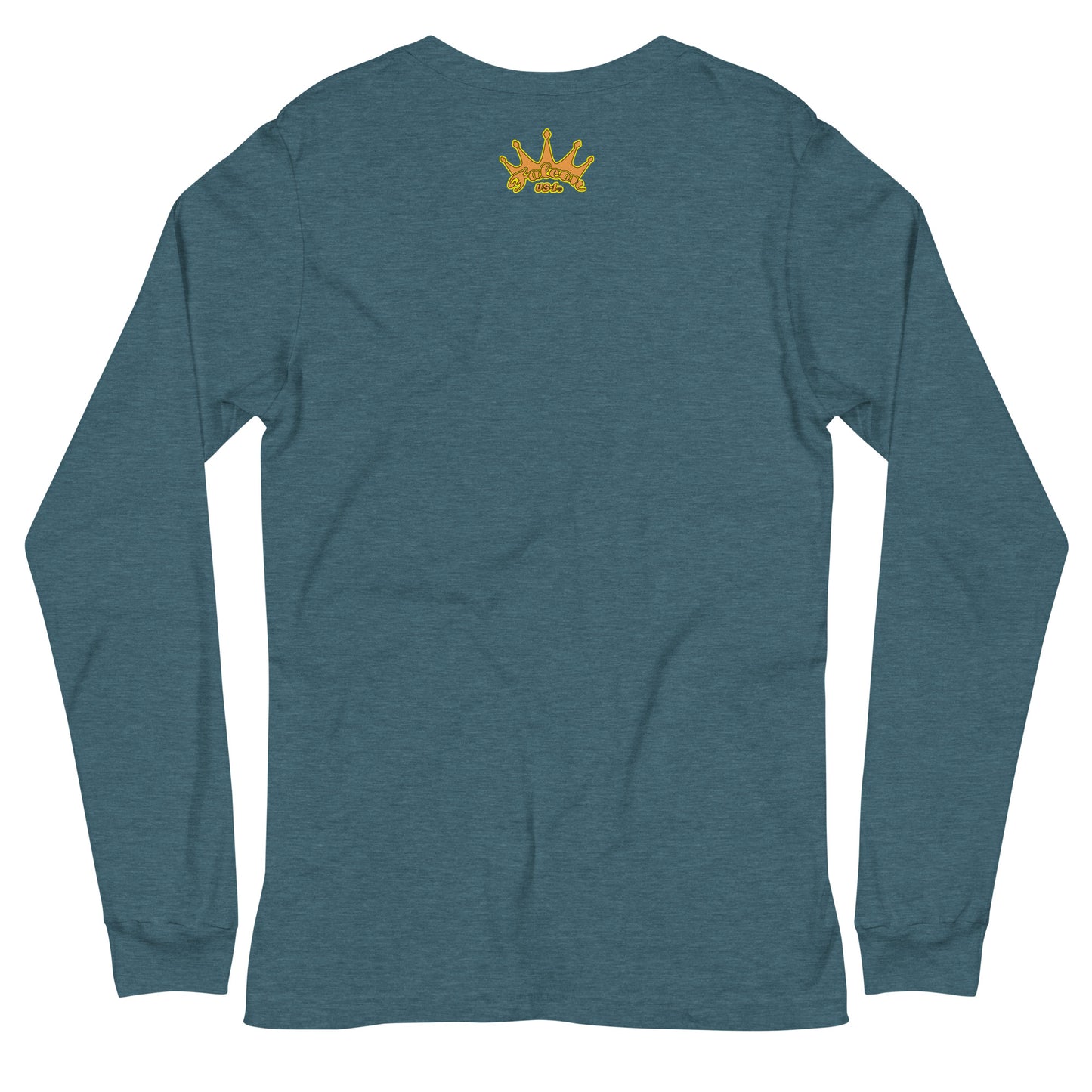 Classic Long Sleeve Tee - Falcon Retro Key Lime Green Sunburst Logo