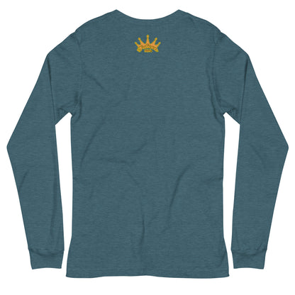 Classic Long Sleeve Tee - Falcon Retro Key Lime Green Sunburst Logo