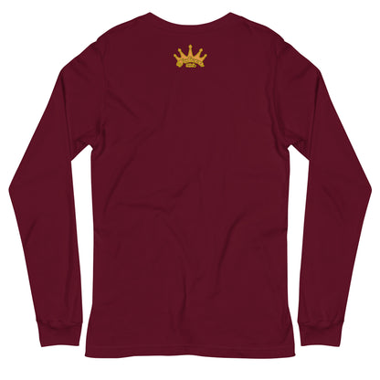 Classic Long Sleeve Tee - Falcon Retro Key Lime Green Sunburst Logo