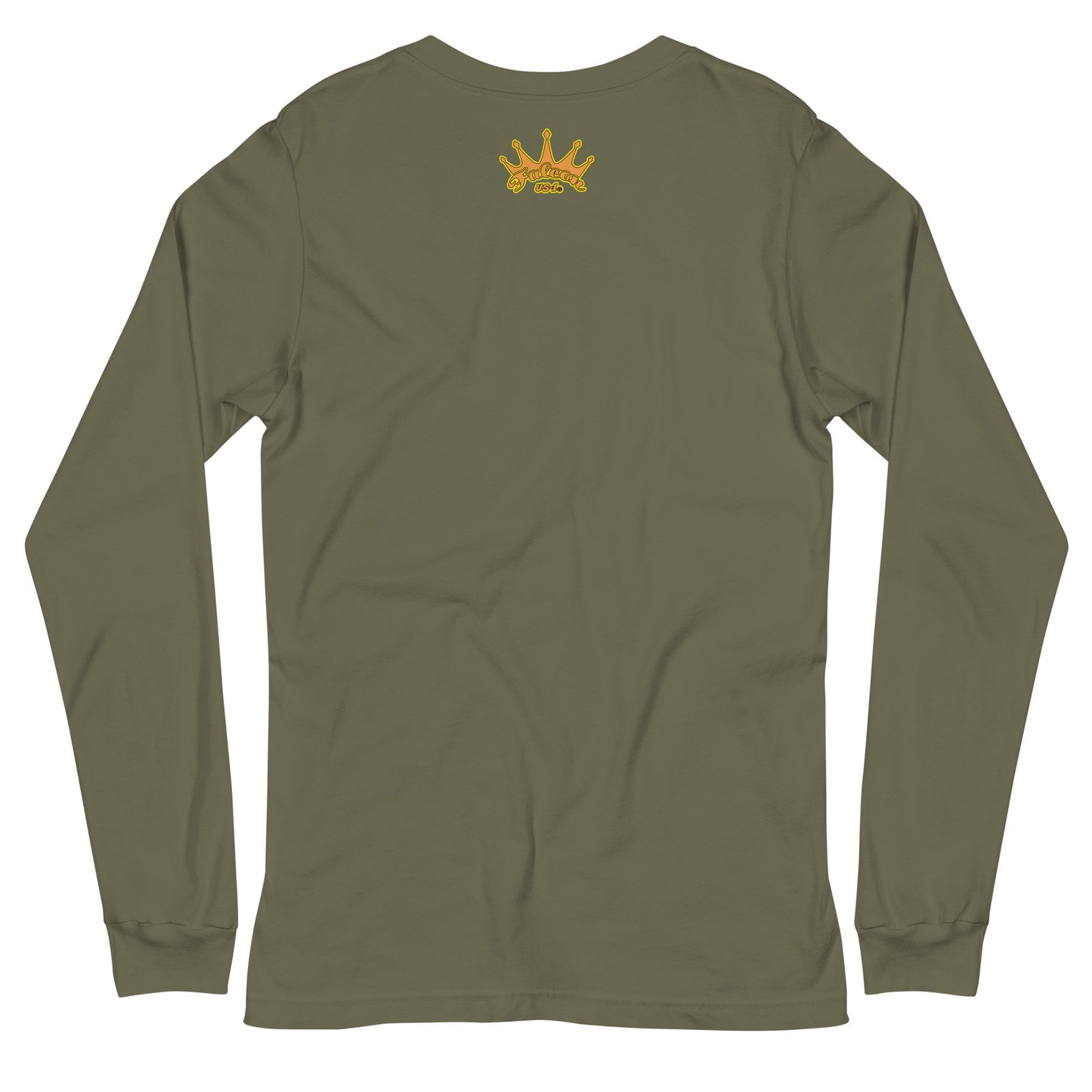 Classic Long Sleeve Tee - Falcon Retro Key Lime Green Sunburst Logo