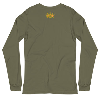 Classic Long Sleeve Tee - Falcon Retro Key Lime Green Sunburst Logo