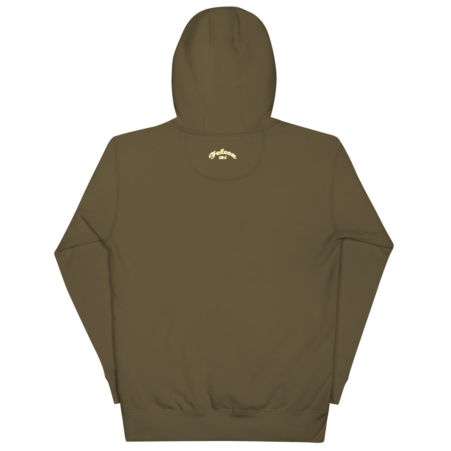 Unisex Hoodie- White\Gold Falcon US-1 Logo