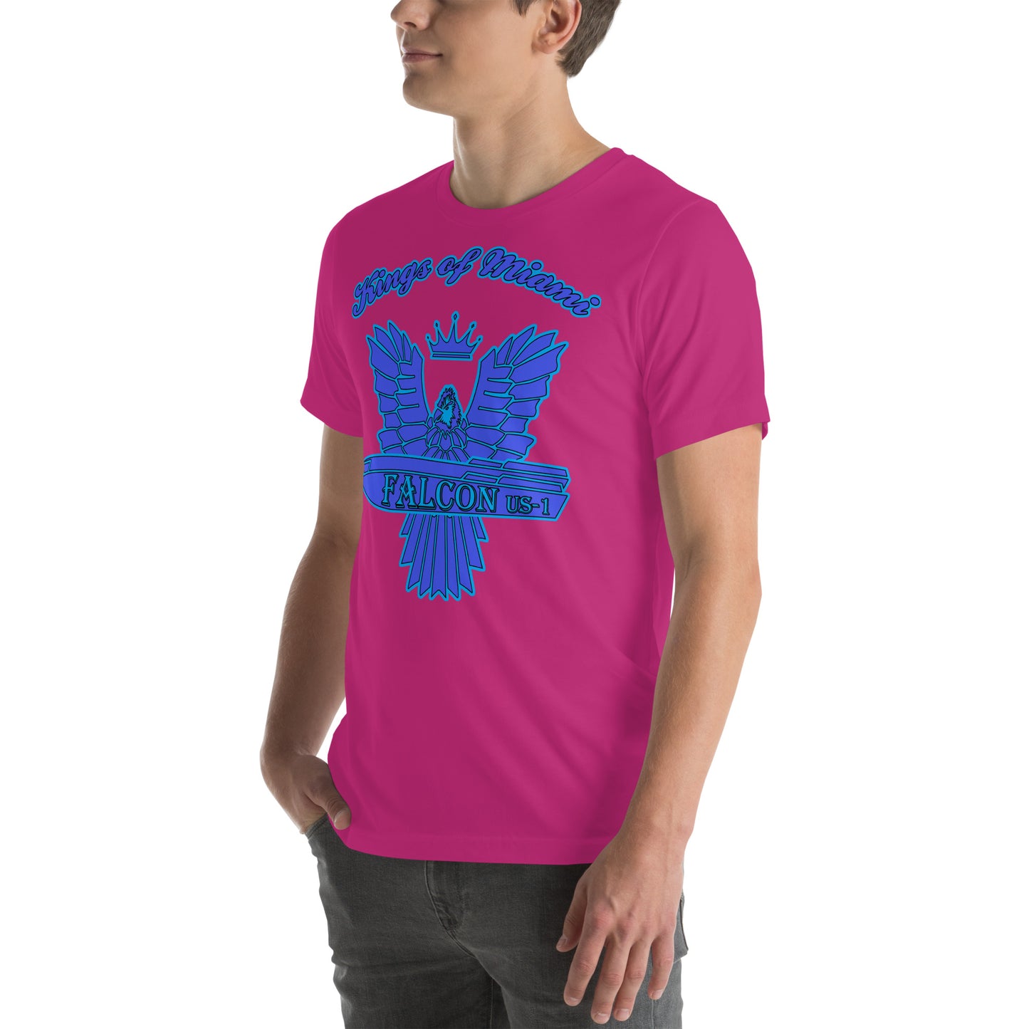 t-shirt Kings of Miami-Blue Falcon Logo