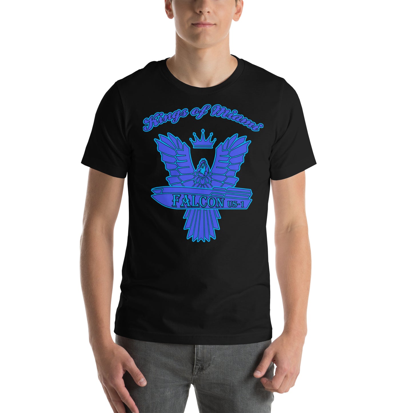 t-shirt Kings of Miami-Blue Falcon Logo