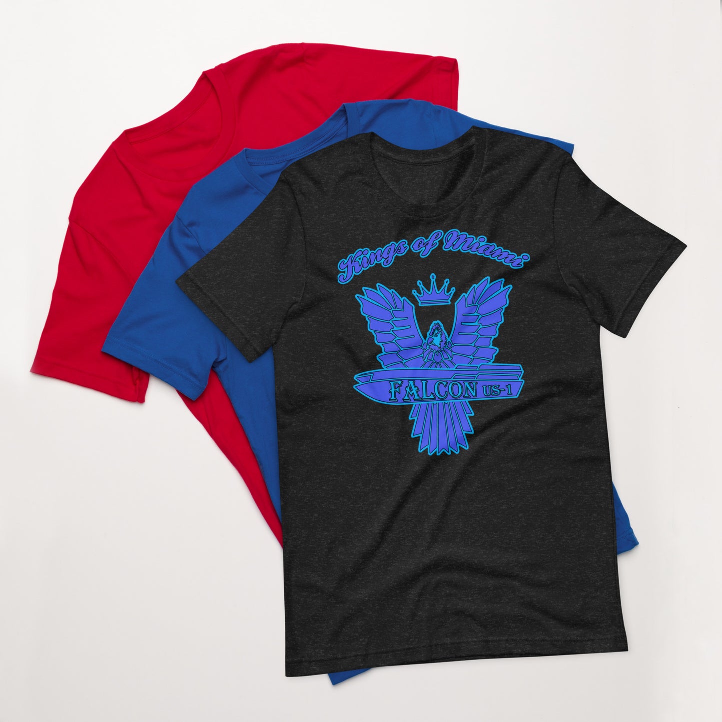 t-shirt Kings of Miami-Blue Falcon Logo