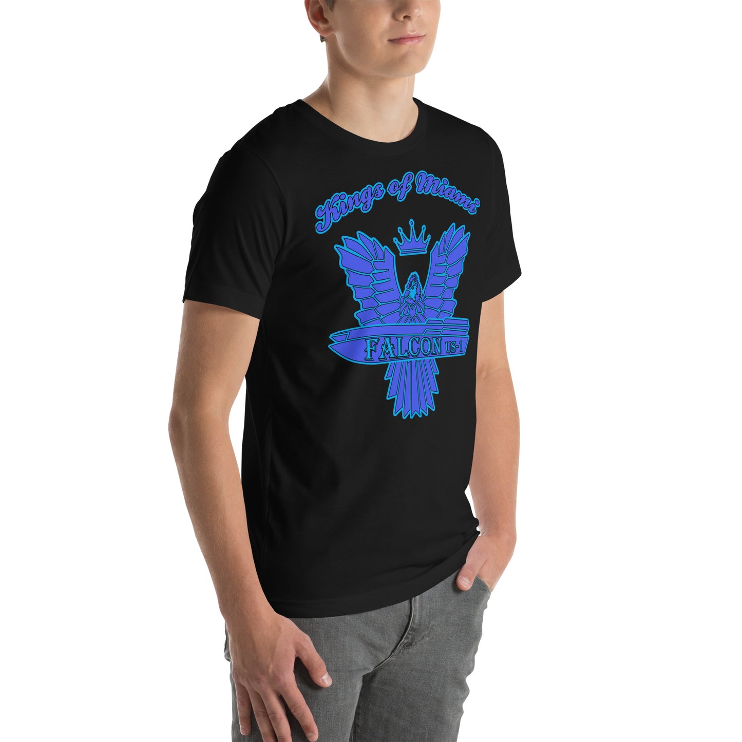 t-shirt Kings of Miami-Blue Falcon Logo