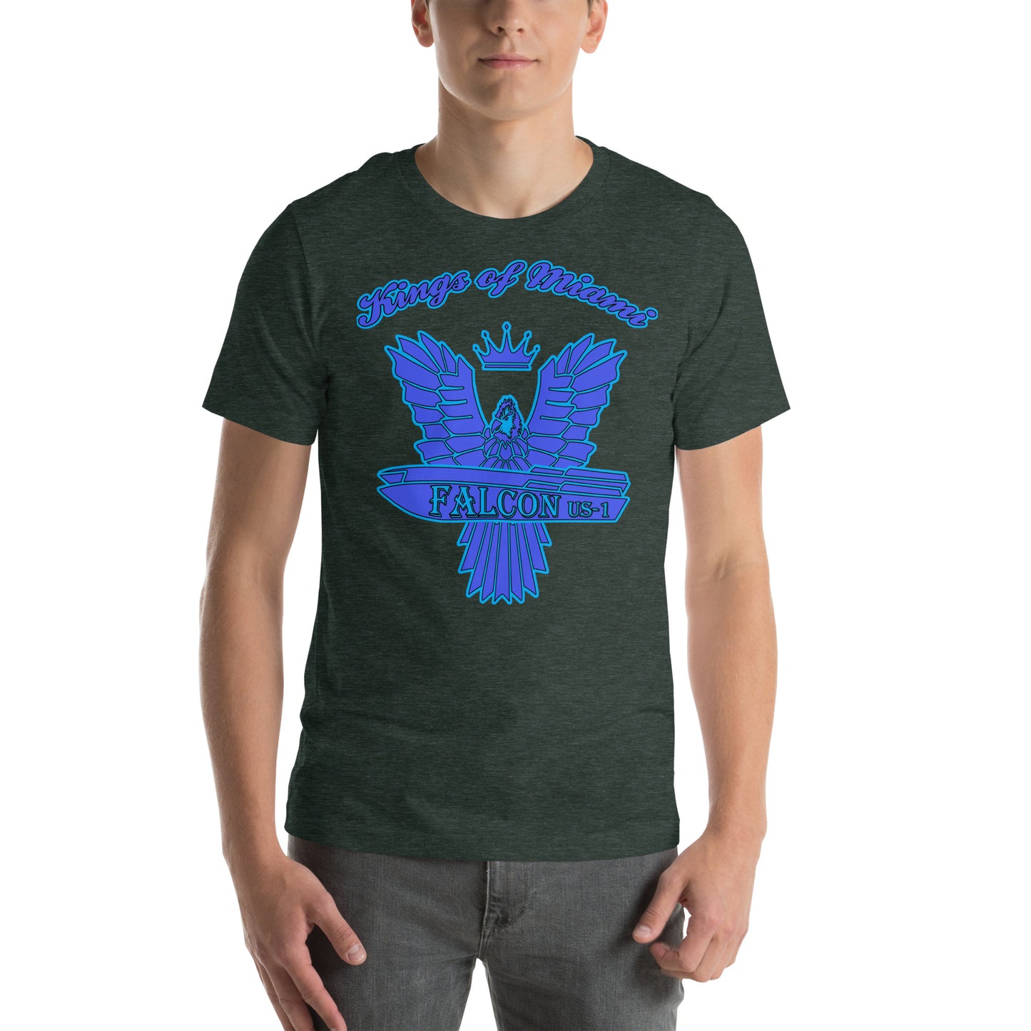 t-shirt Kings of Miami-Blue Falcon Logo