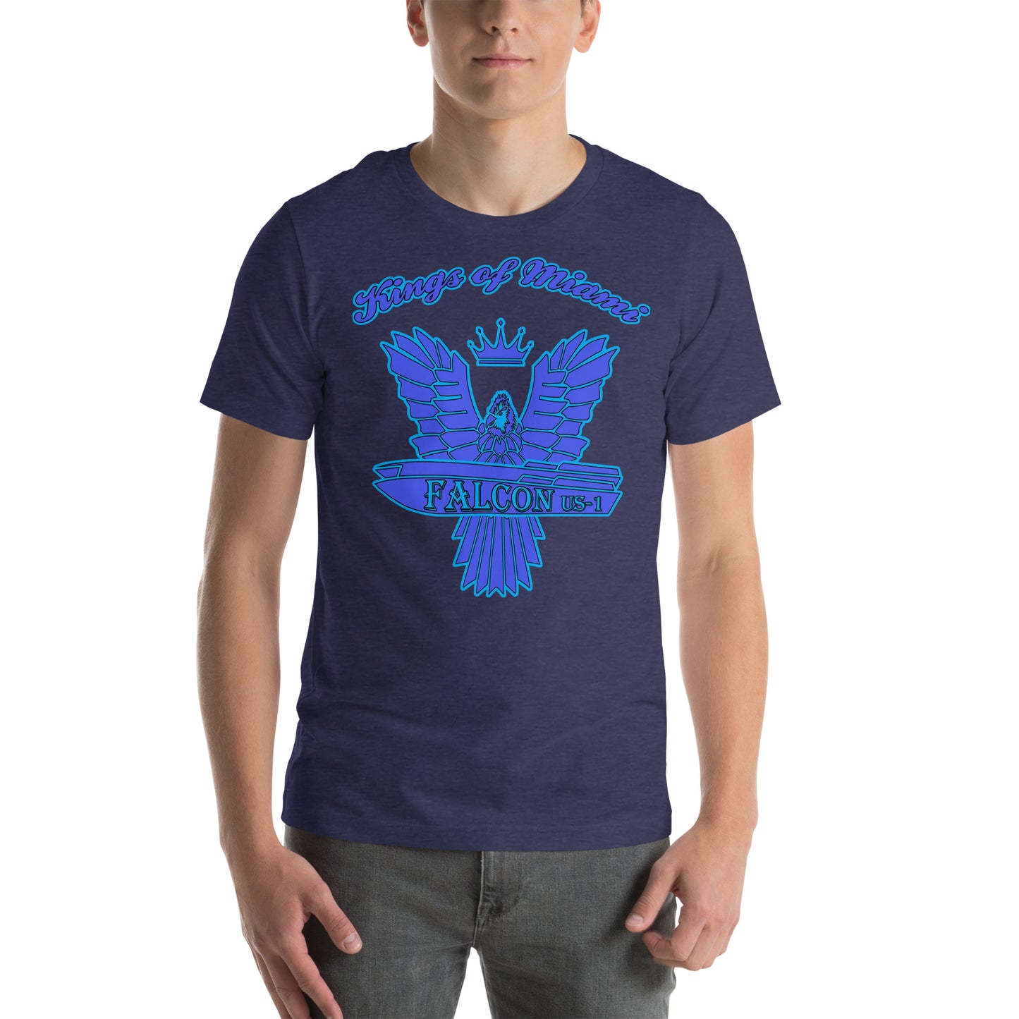 t-shirt Kings of Miami-Blue Falcon Logo