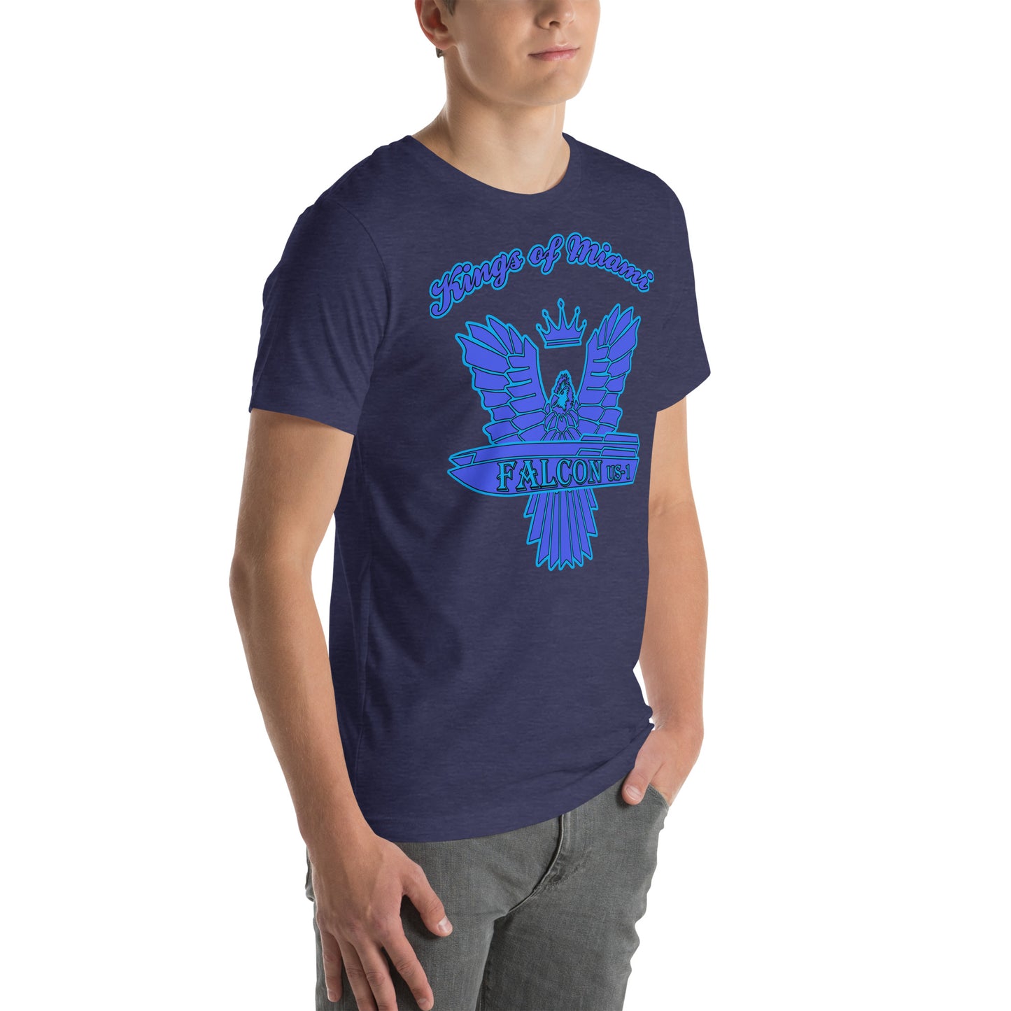 t-shirt Kings of Miami-Blue Falcon Logo