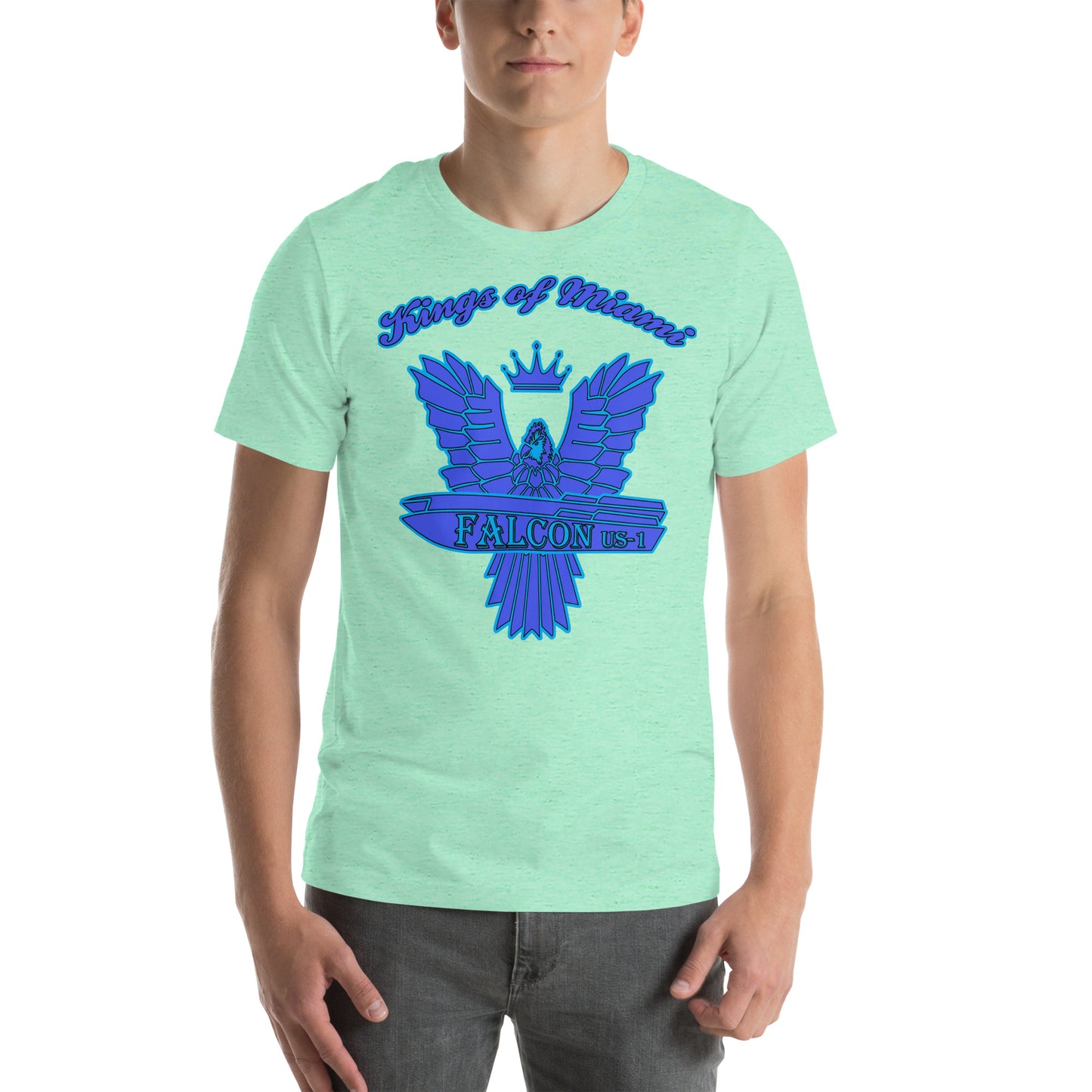 t-shirt Kings of Miami-Blue Falcon Logo