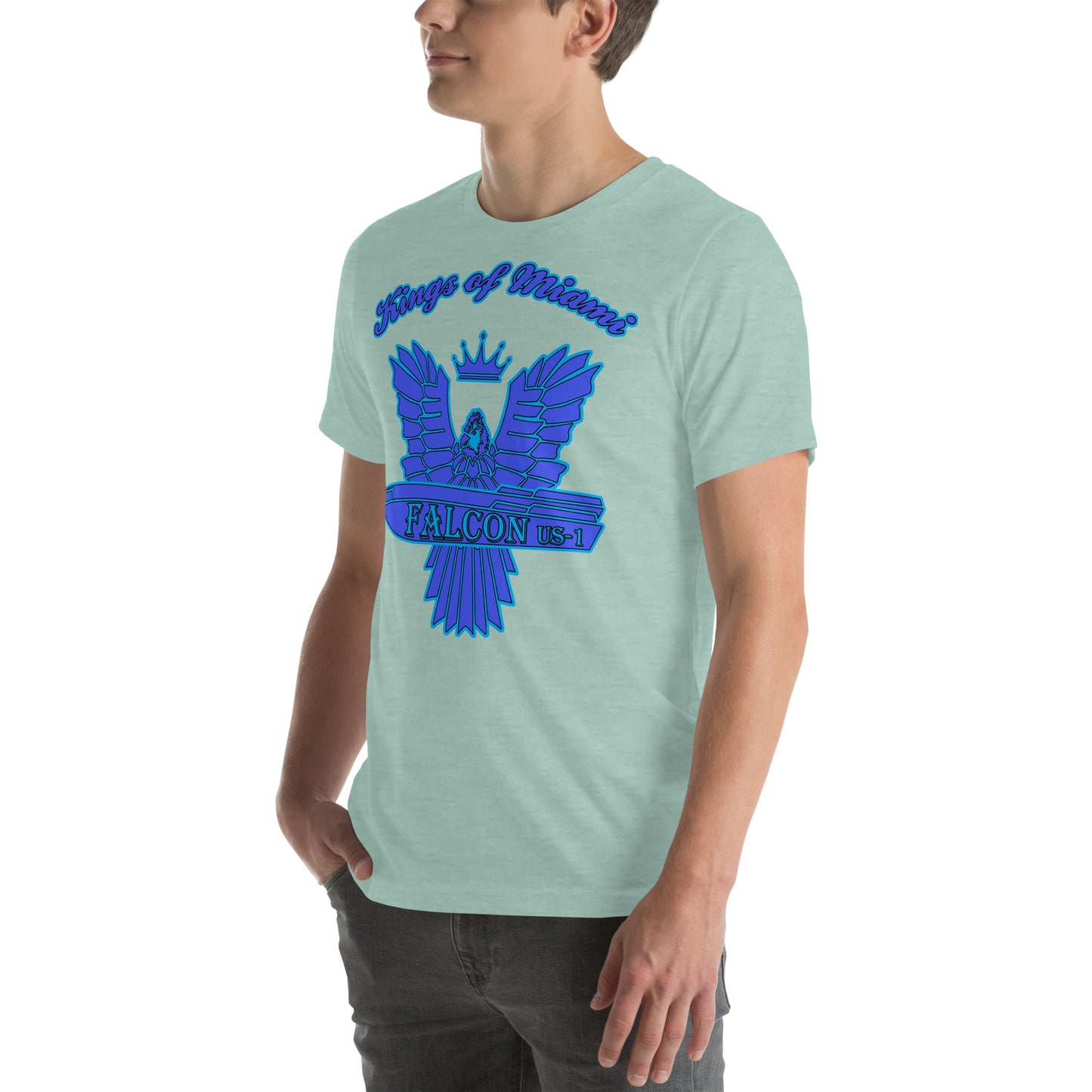 t-shirt Kings of Miami-Blue Falcon Logo