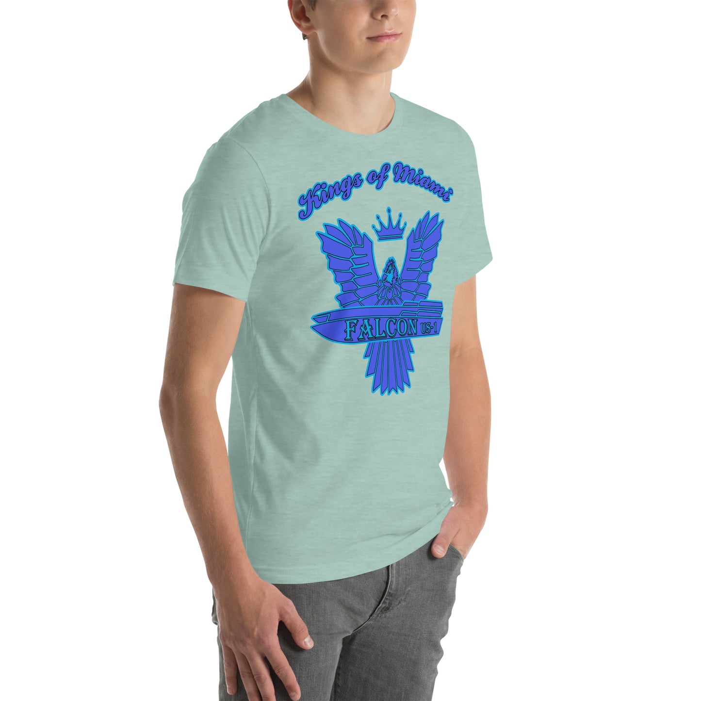 t-shirt Kings of Miami-Blue Falcon Logo
