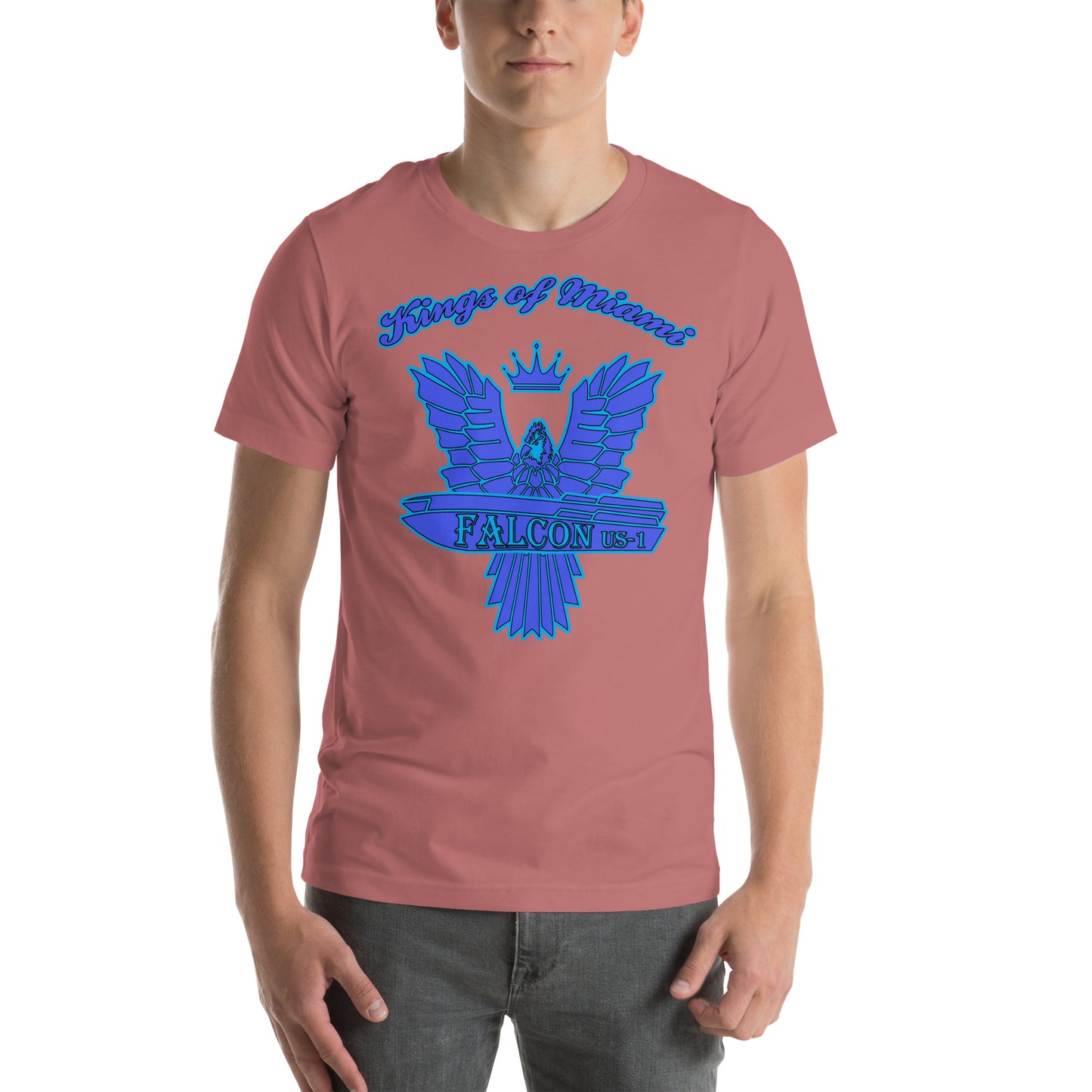 t-shirt Kings of Miami-Blue Falcon Logo
