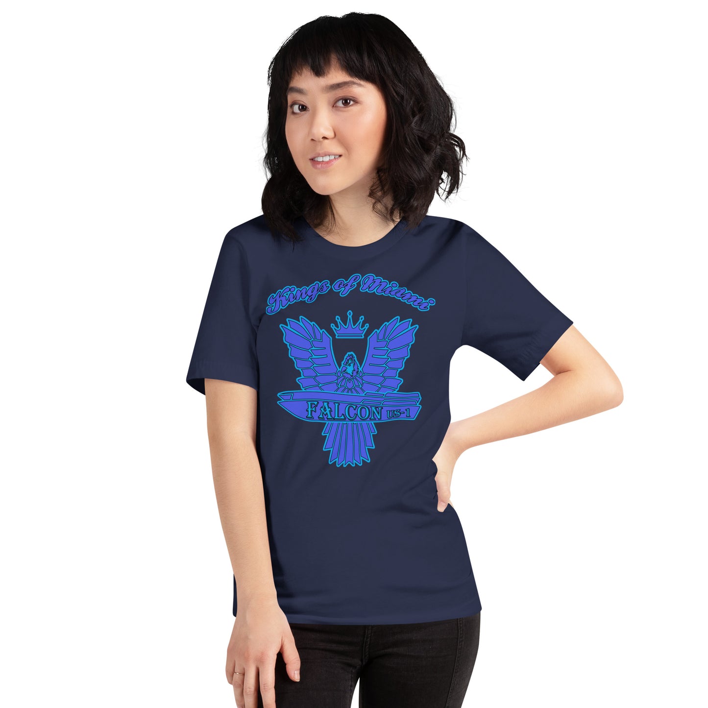 t-shirt Kings of Miami-Blue Falcon Logo