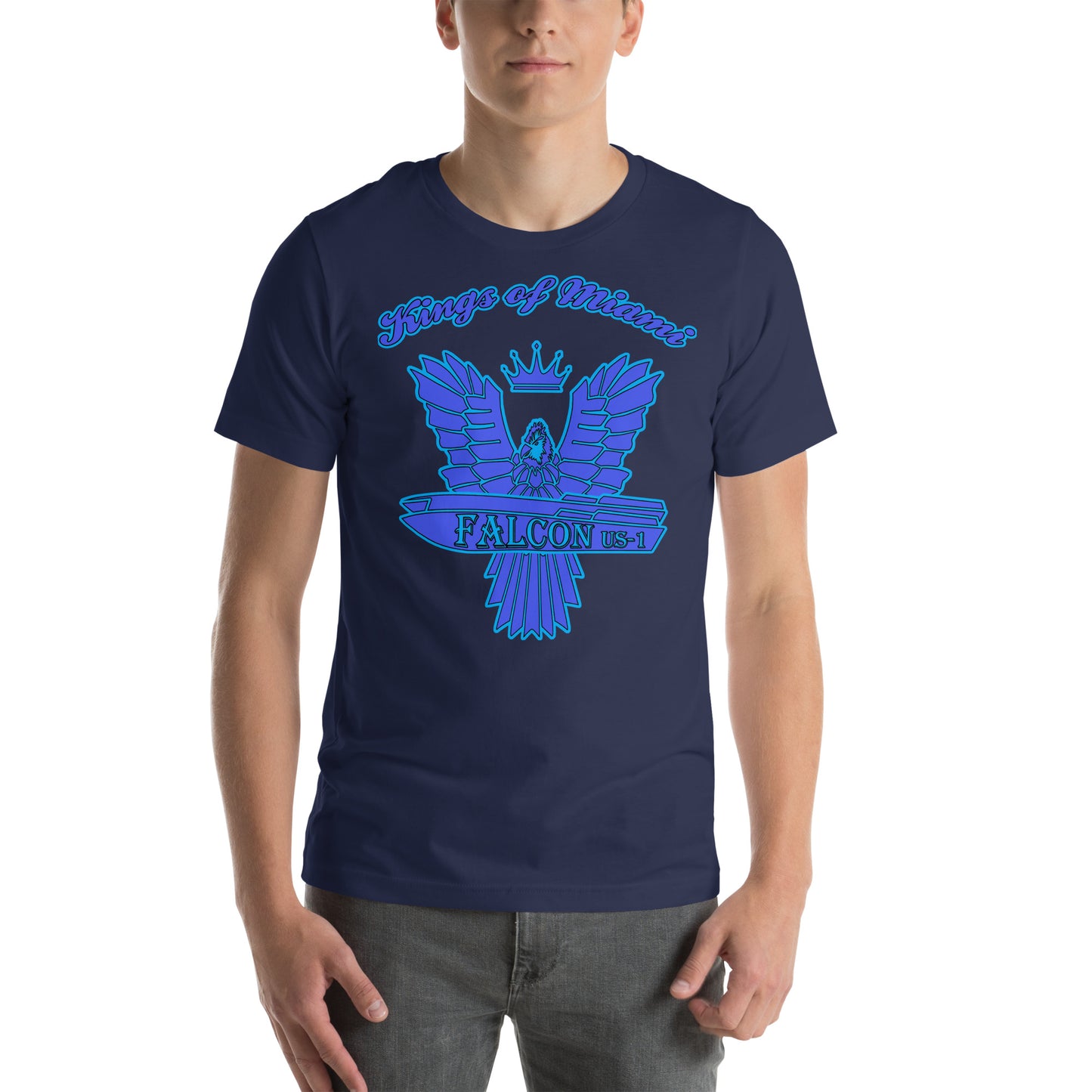 t-shirt Kings of Miami-Blue Falcon Logo