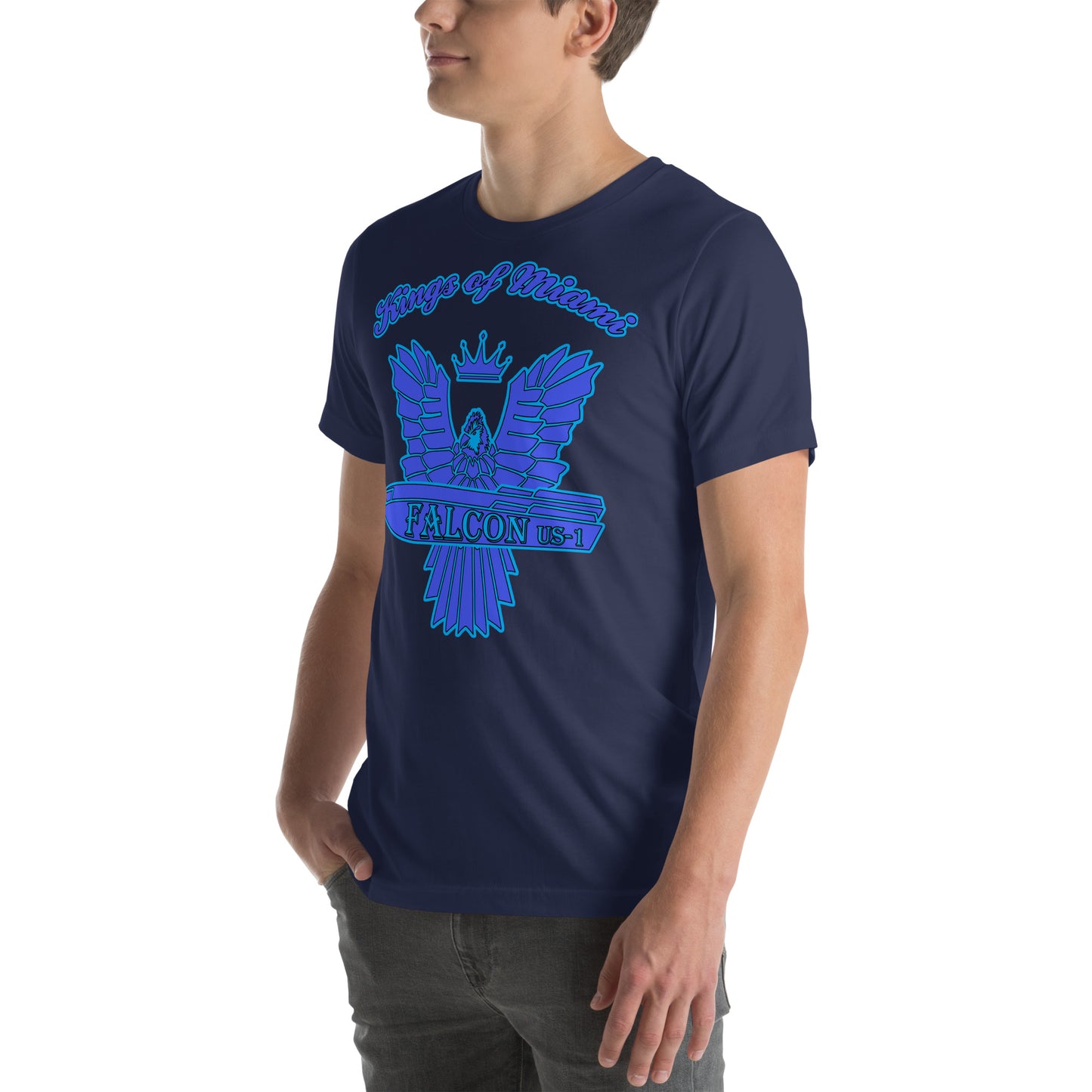 t-shirt Kings of Miami-Blue Falcon Logo