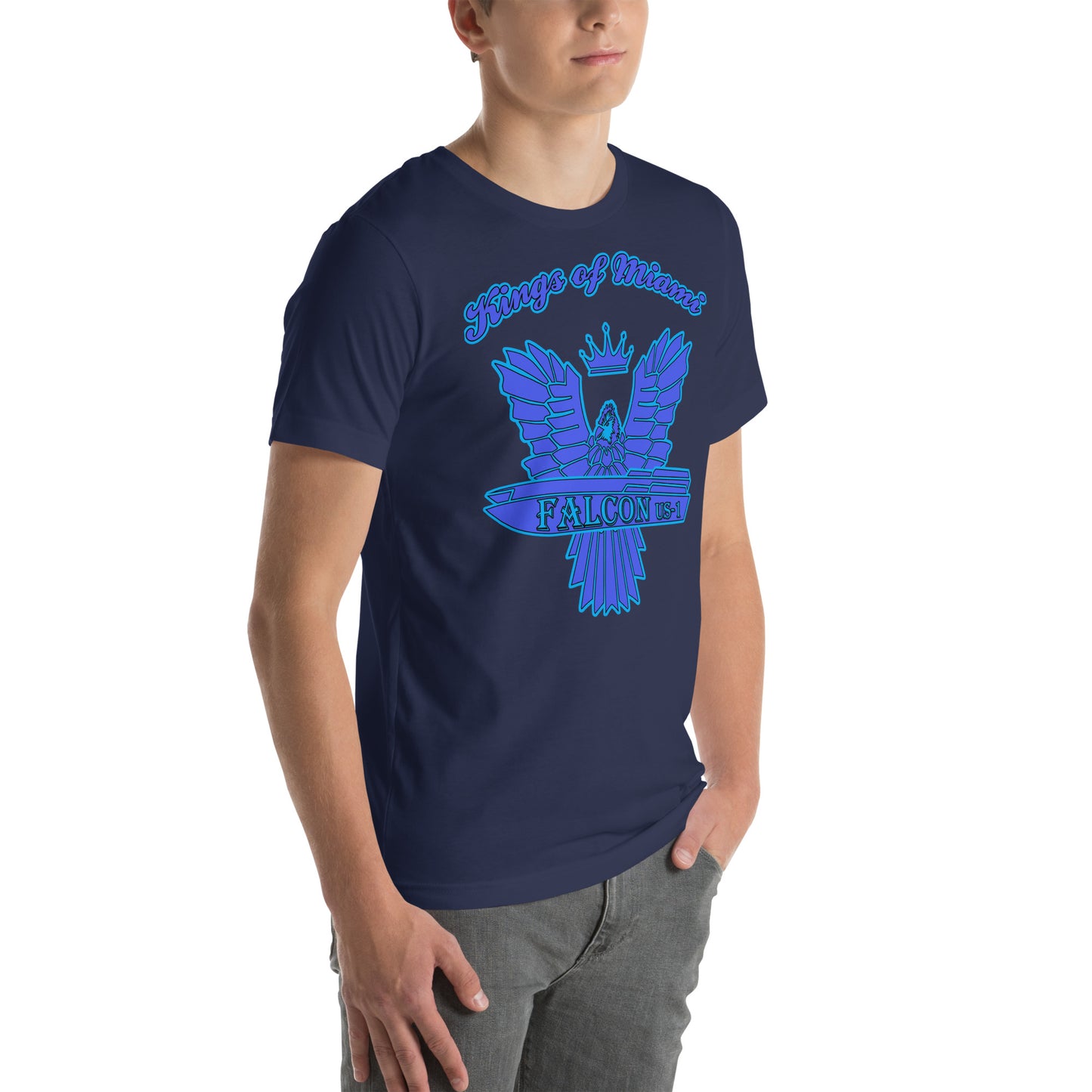 t-shirt Kings of Miami-Blue Falcon Logo