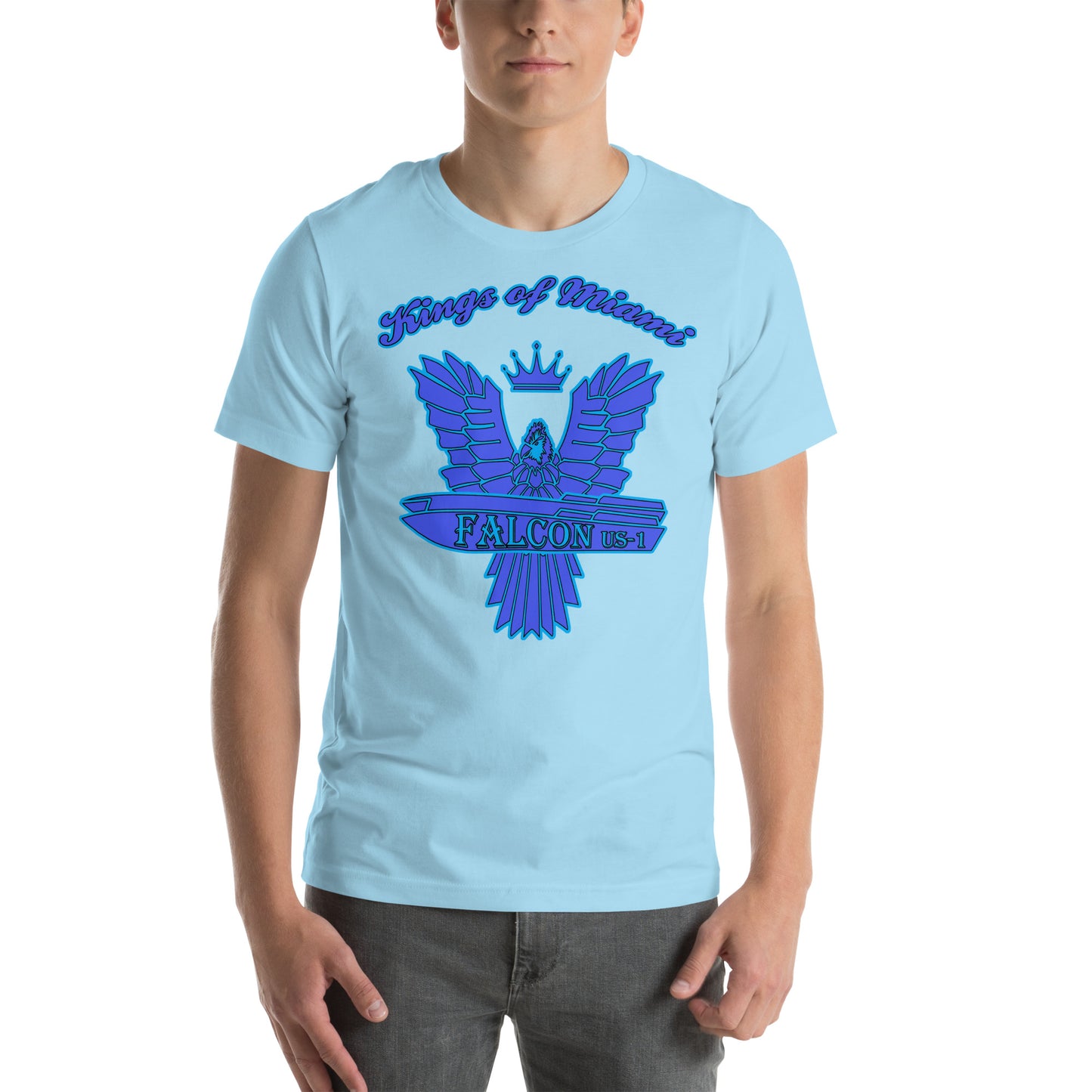 t-shirt Kings of Miami-Blue Falcon Logo