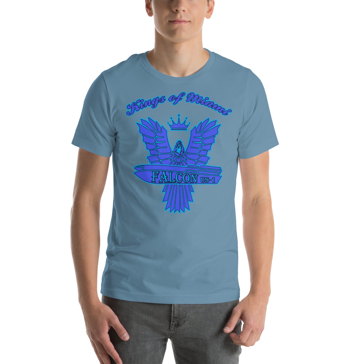 t-shirt Kings of Miami-Blue Falcon Logo
