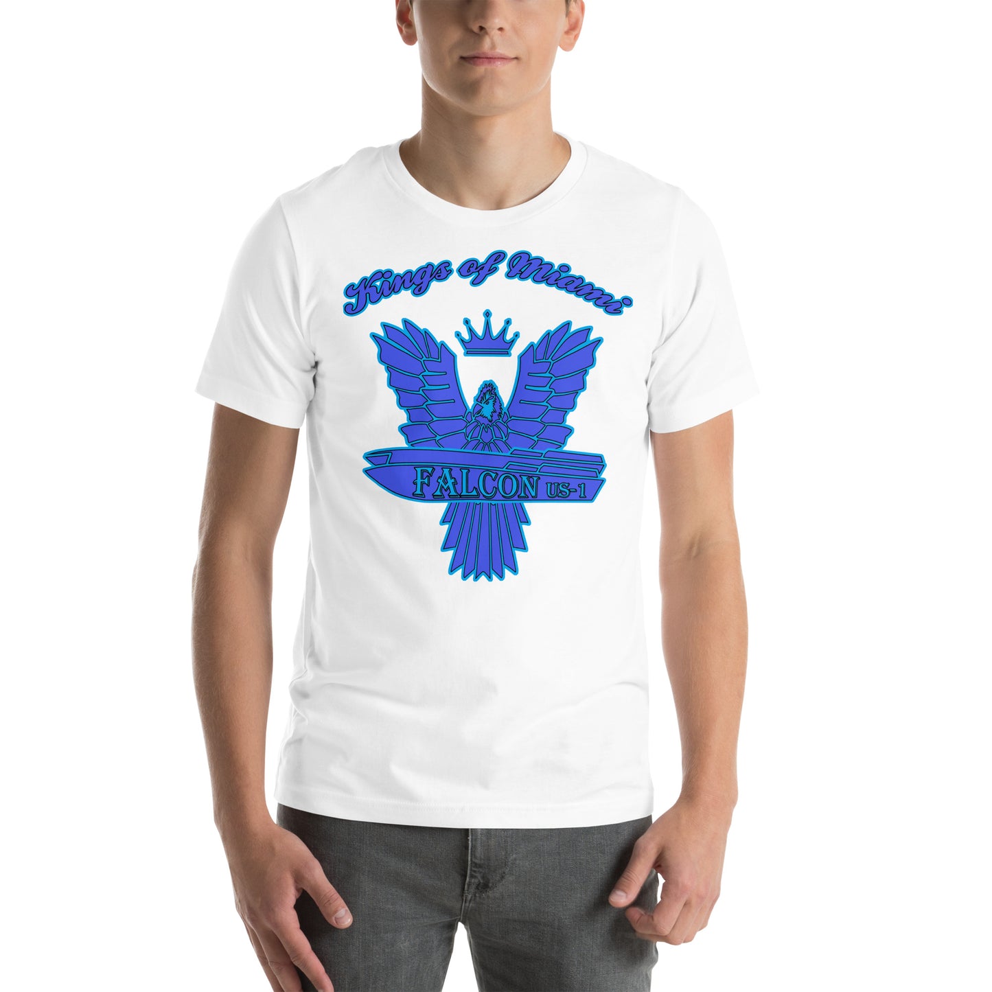 t-shirt Kings of Miami-Blue Falcon Logo