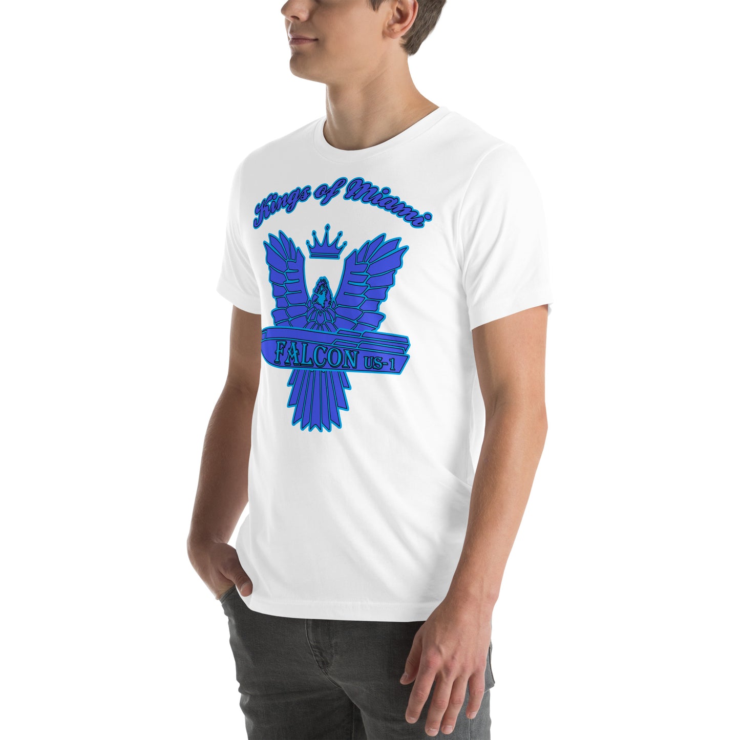 t-shirt Kings of Miami-Blue Falcon Logo