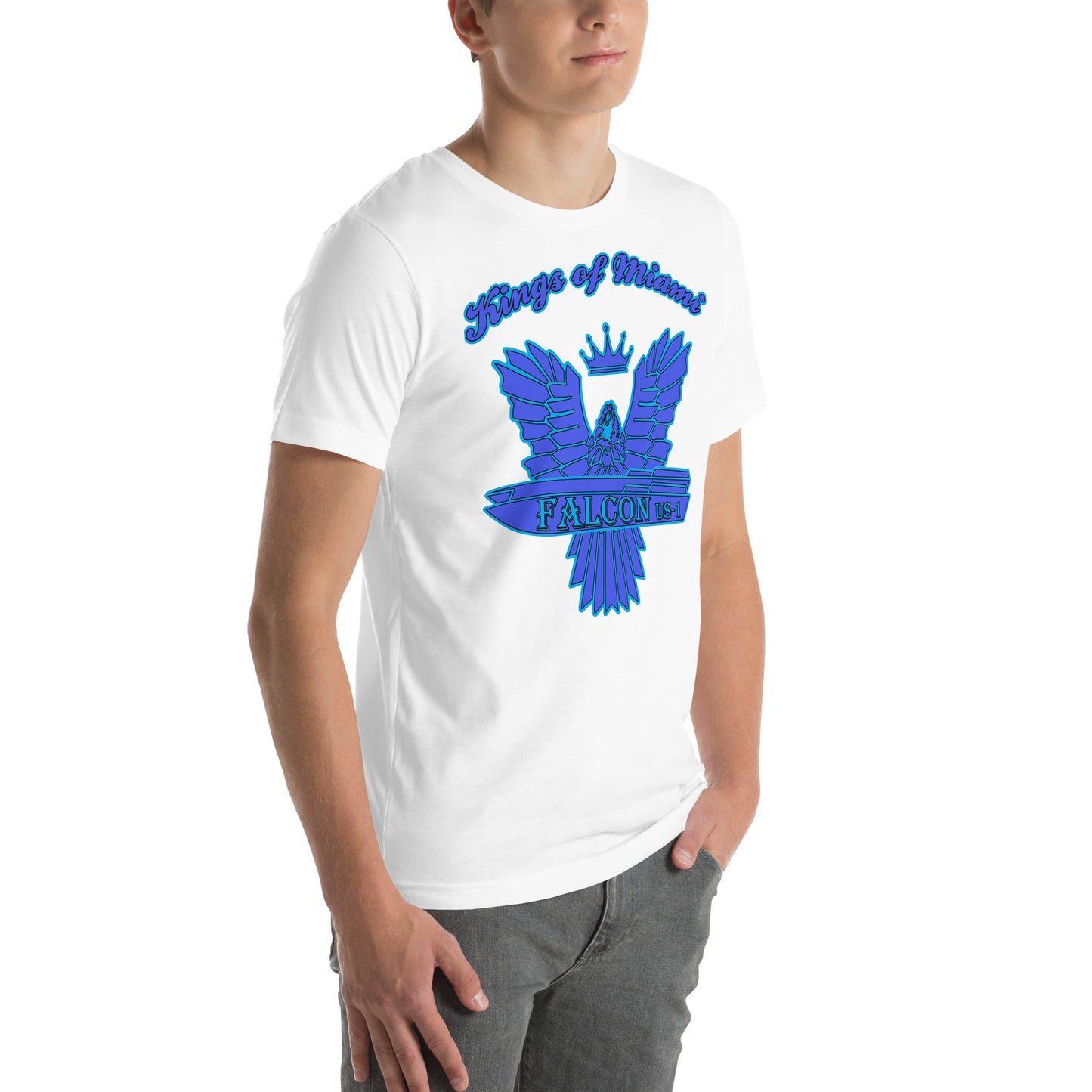 t-shirt Kings of Miami-Blue Falcon Logo