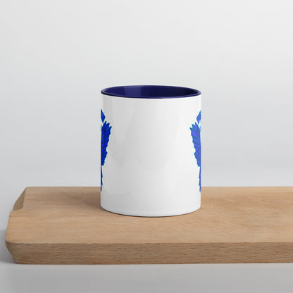Falcon Logo Mug with Color Inside - Dark Blue