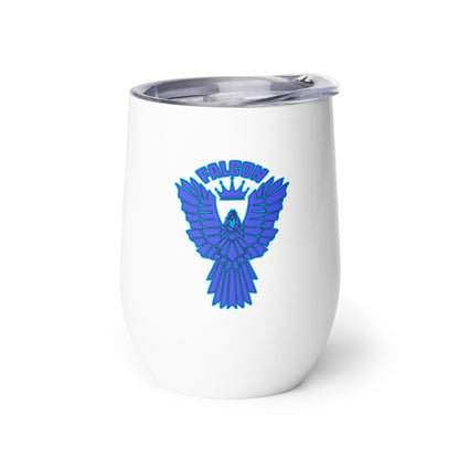 Falcon Logo Wine tumbler - Blue