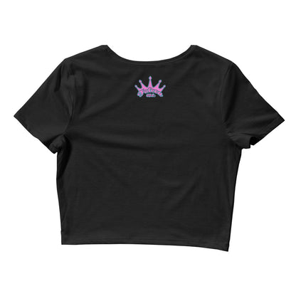 Women’s Crop Tee - Falcon US-1 Retro Pink Sunburst Logo
