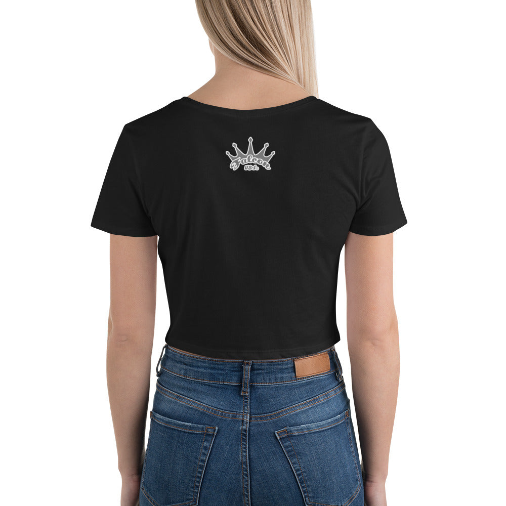 Women’s Crop Tee - Falcon Gray Logo