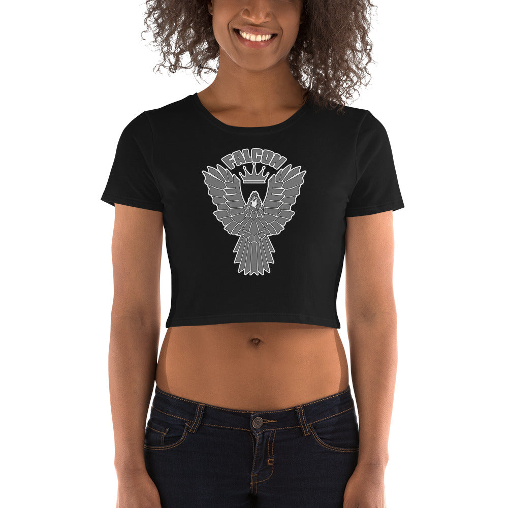 Women’s Crop Tee - Falcon Gray Logo