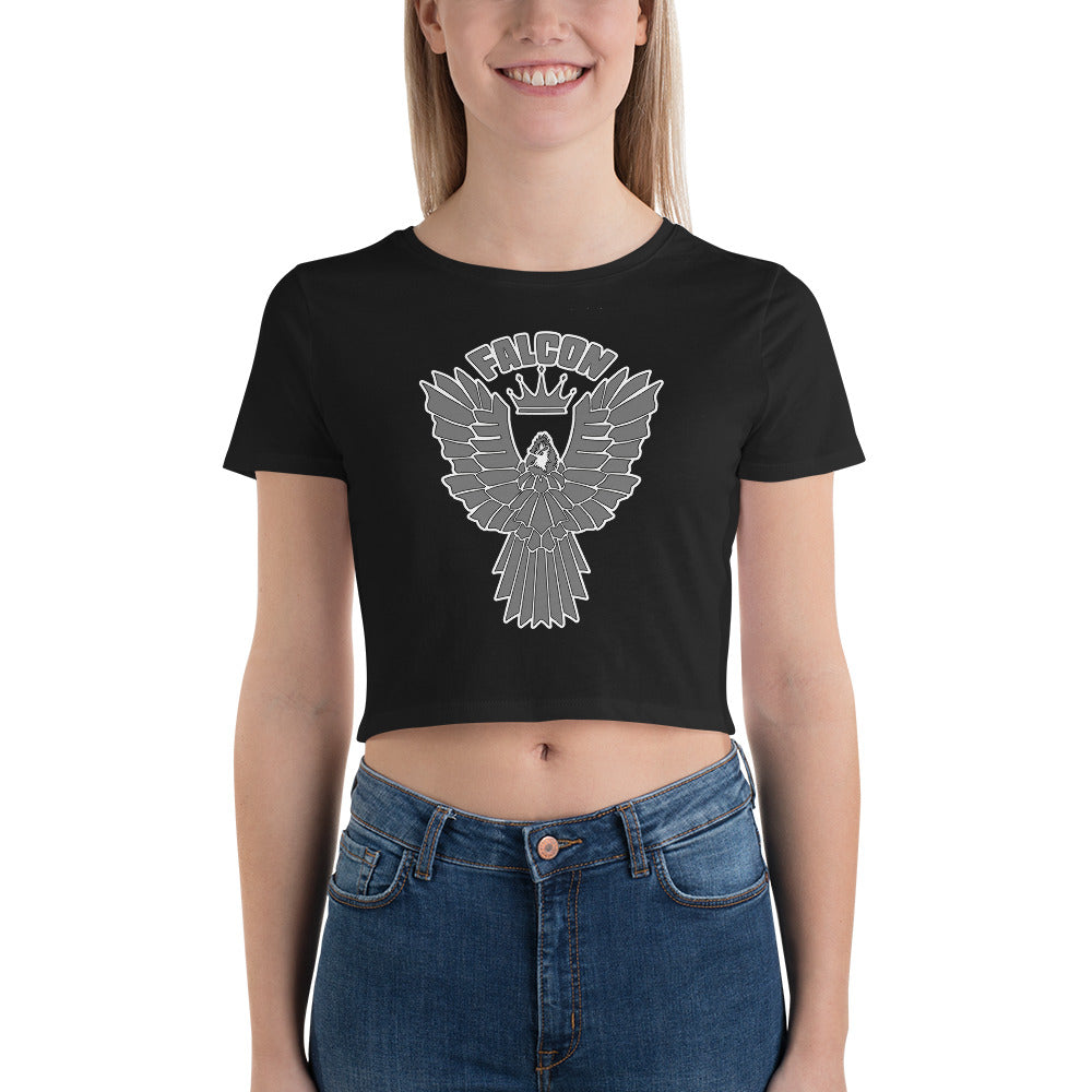 Women’s Crop Tee - Falcon Gray Logo
