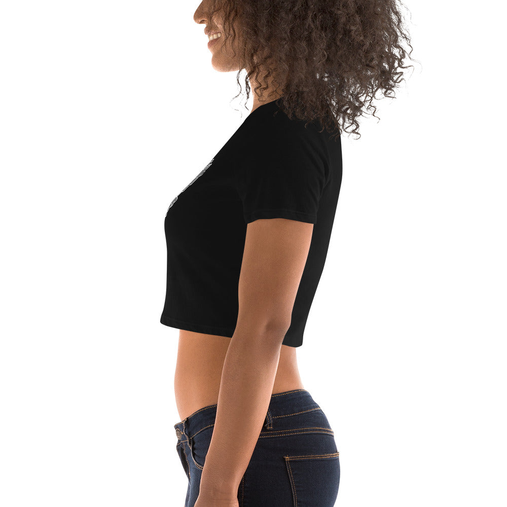 Women’s Crop Tee - Falcon Gray Logo