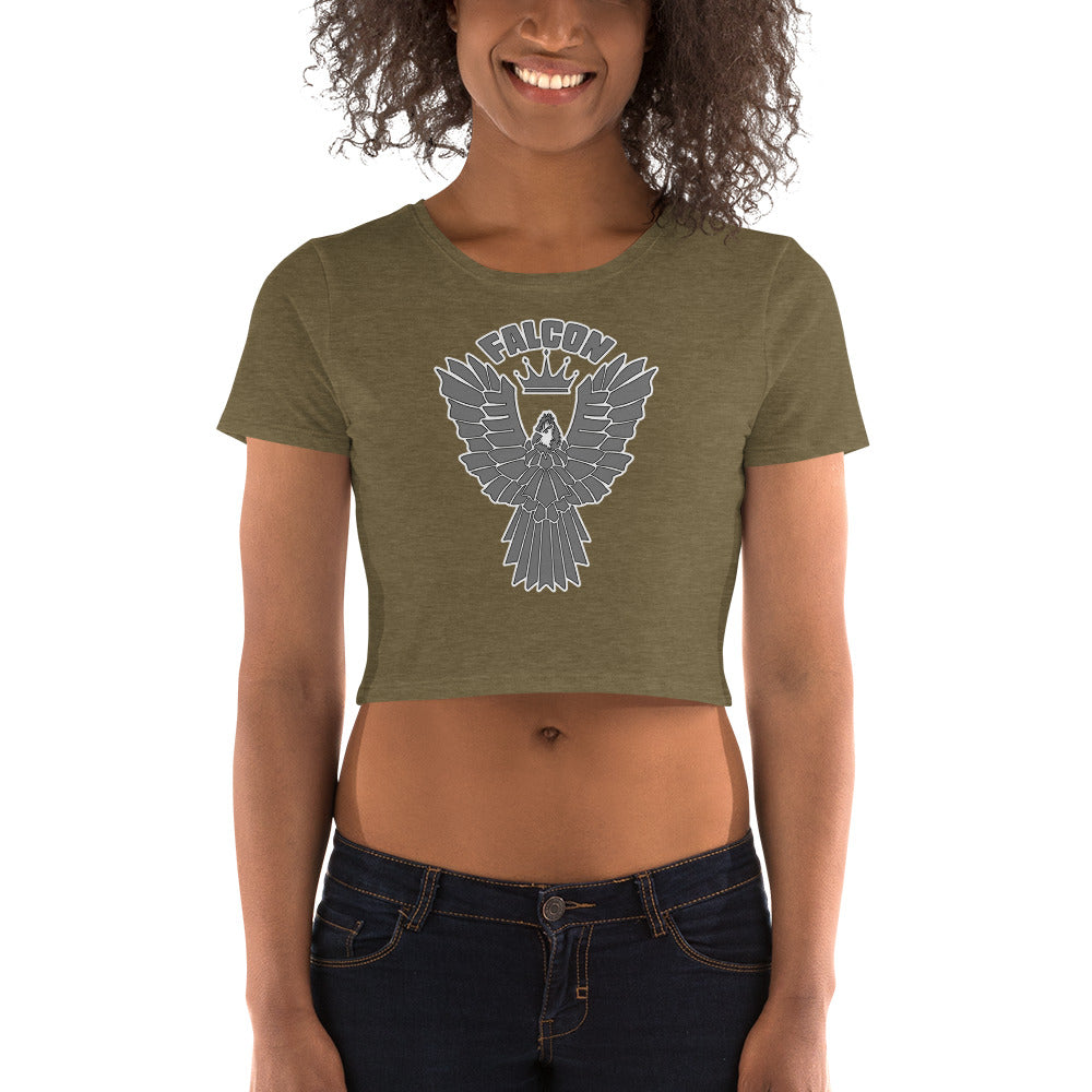 Women’s Crop Tee - Falcon Gray Logo