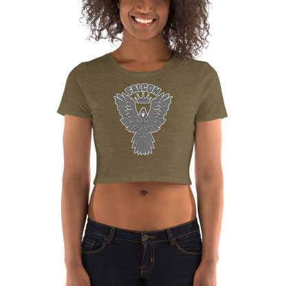 Women’s Crop Tee - Falcon Gray Logo