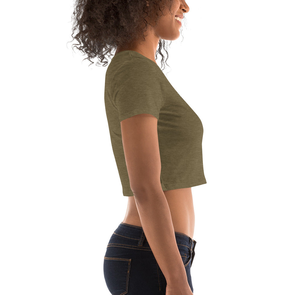 Women’s Crop Tee - Falcon Gray Logo