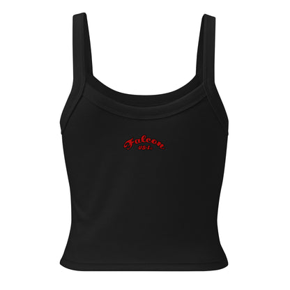 Women’s micro-rib tank top- Willy and Tavy Falcon with boat -Kings of Miami