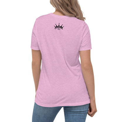 Women's Relaxed T-Shirt- Black Falcon Logo