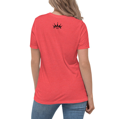 Women's Relaxed T-Shirt- Black Falcon Logo