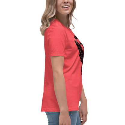 Women's Relaxed T-Shirt- Black Falcon Logo